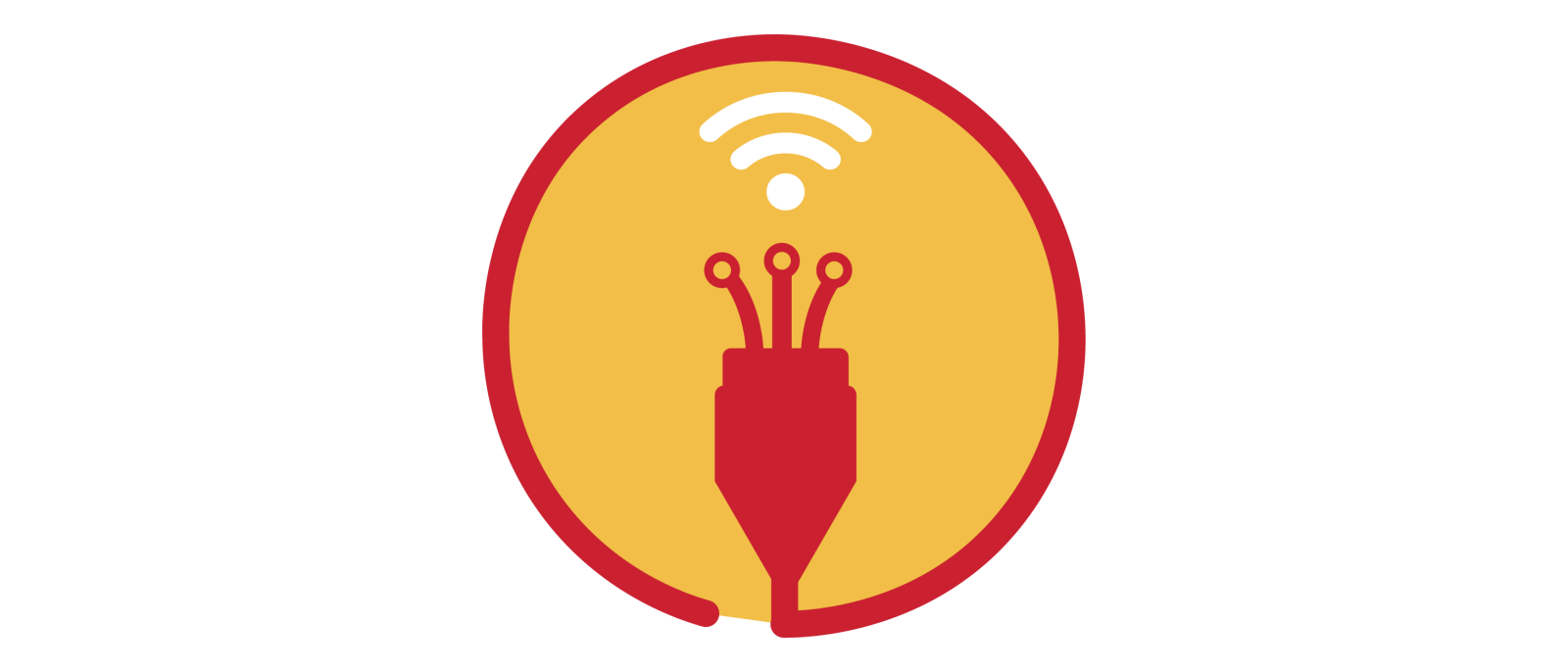 Fiber optic cable icon.